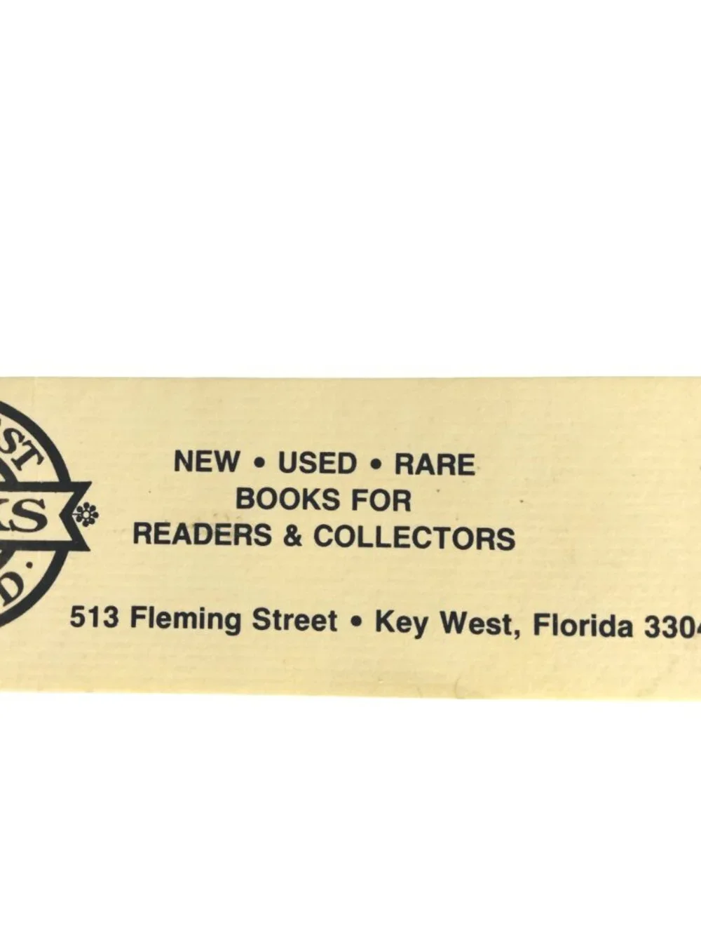 Key West Island Books lightweight yellow